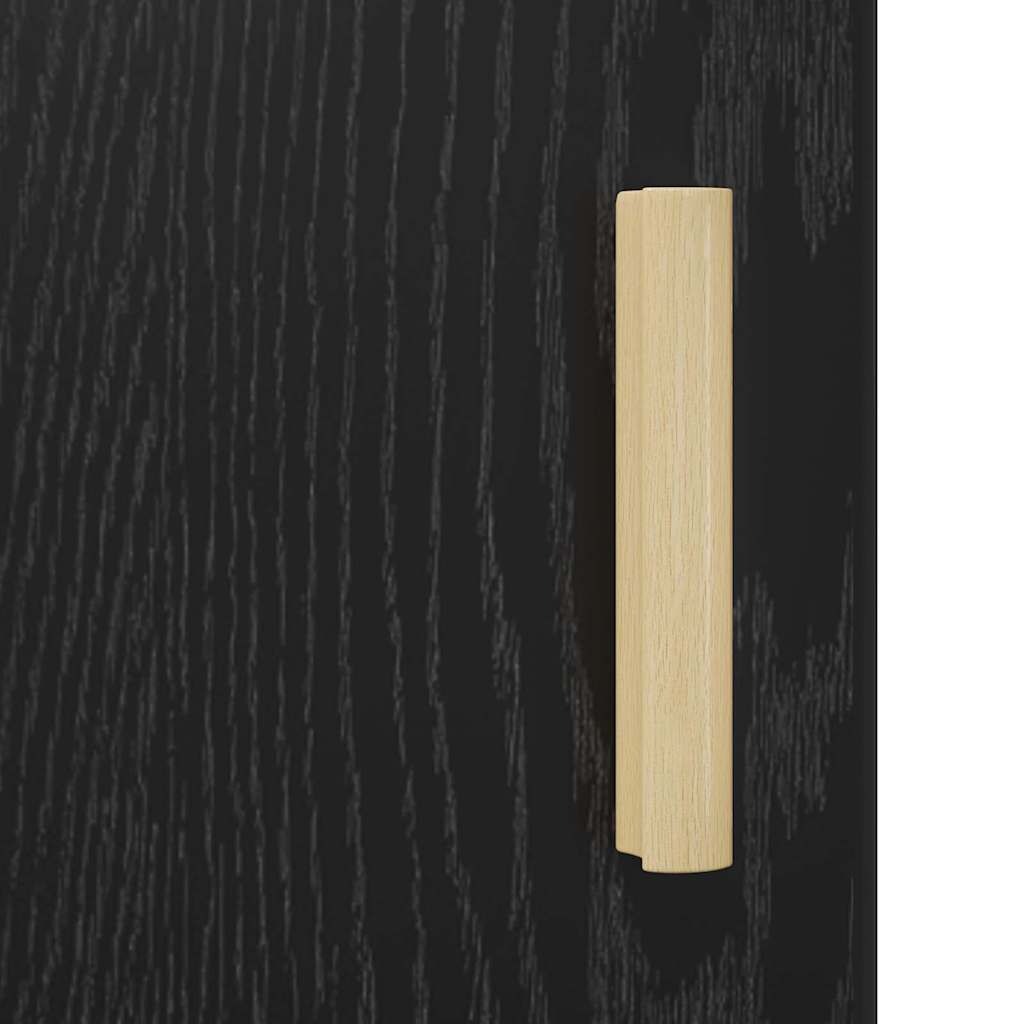 Bedside Cabinet 2 pcs Black Oak 40 x 40 x 50 cm Engineered Wood