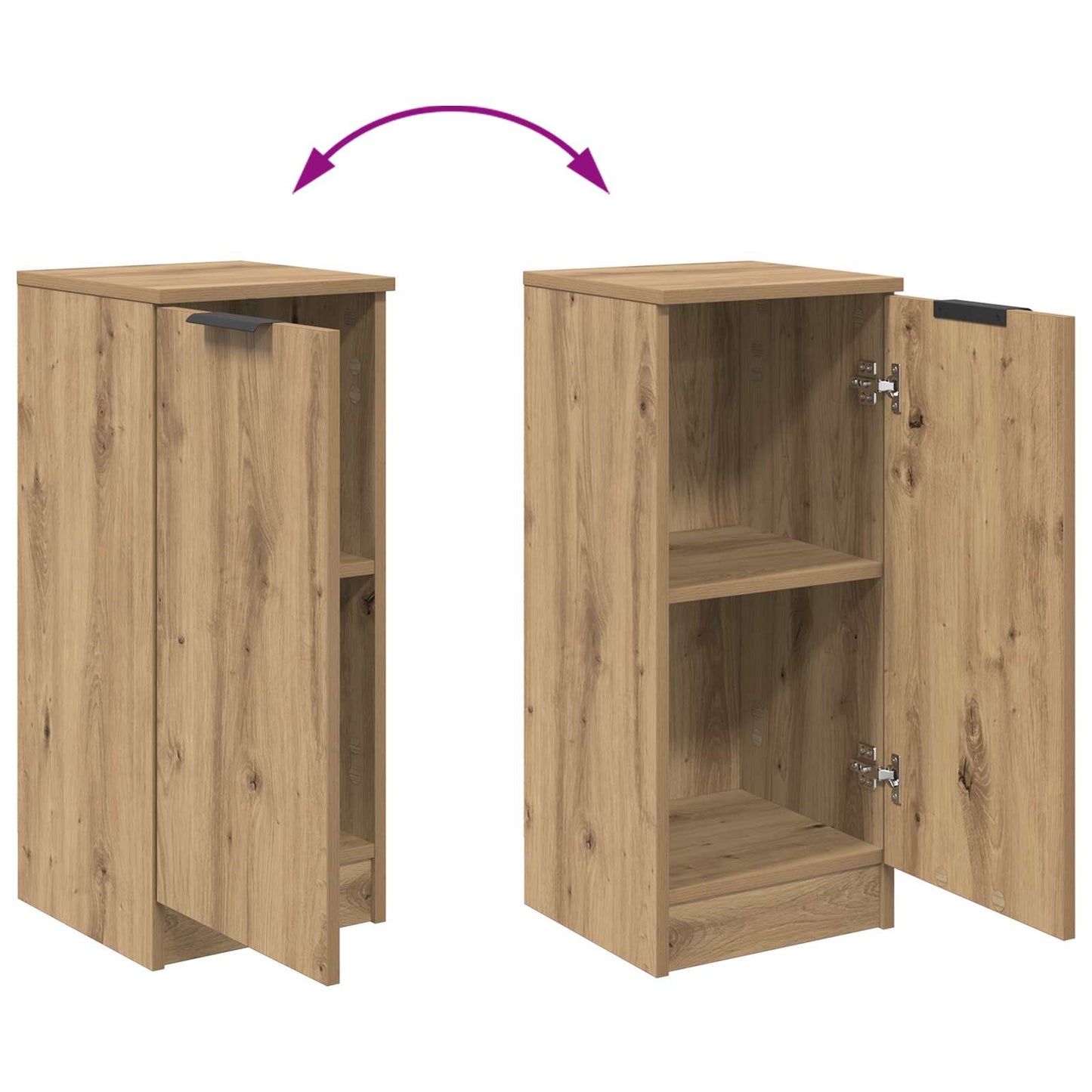 Sideboard Artisan Oak 30 x 30 x 70 cm Engineered Wood