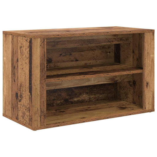 Shoe Rack 75 x 35 x 45 cm Engineered Wood Old wood