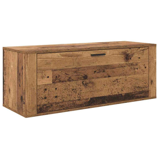 Shoe Cabinet 100 x 35 x 38 cm Engineered Wood Old Wood