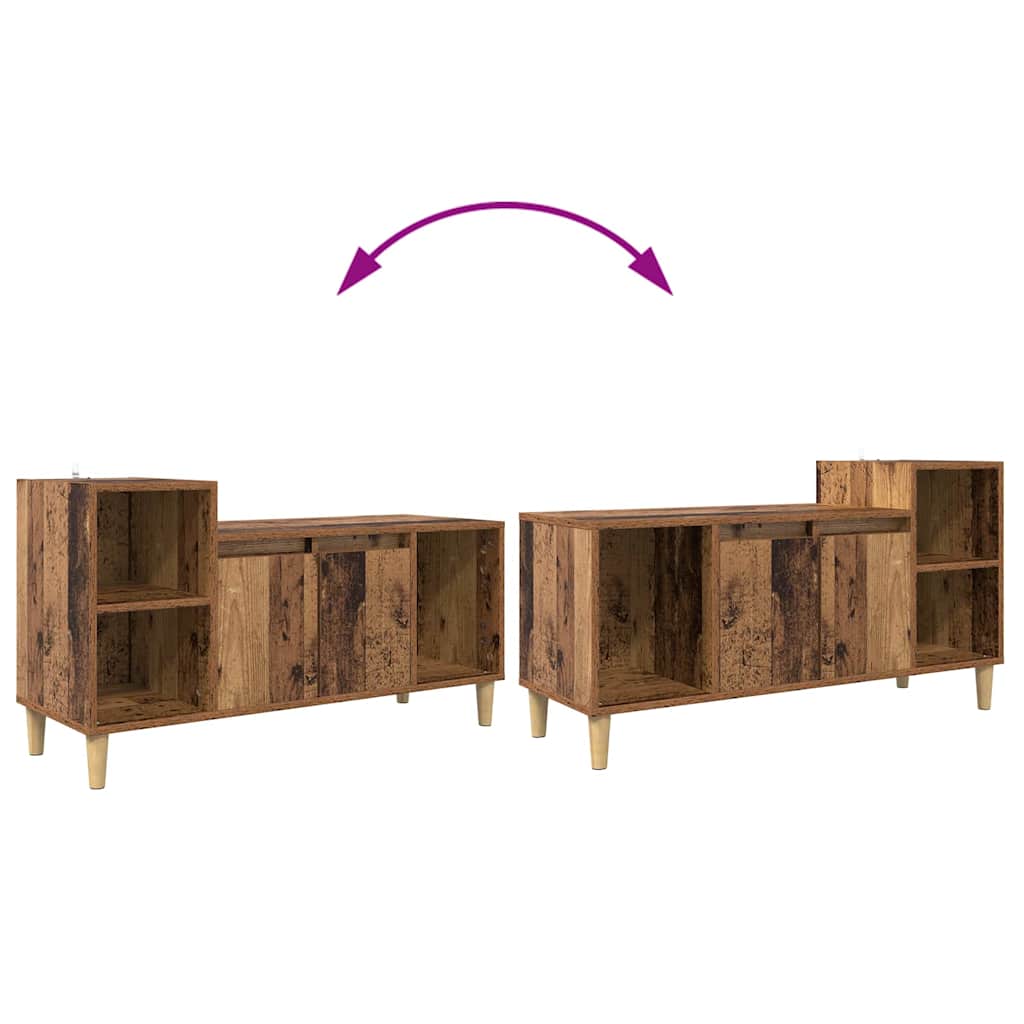 TV Cabinet 100 x 35 x 55 cm Old Wood Engineered Wood