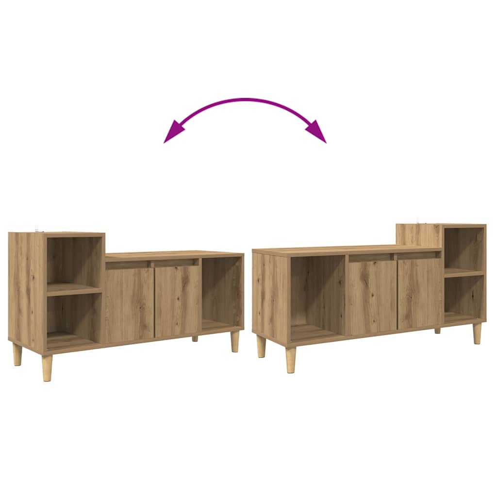 TV Cabinet 100 x 35 x 55 cm Artisan Oak Engineered Wood