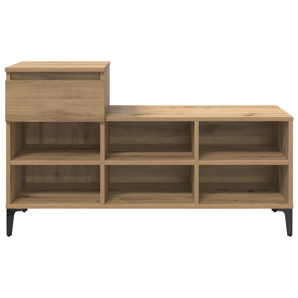 Shoe Cabinet Artisan oak 102 x 36 x 60 cm Engineered wood