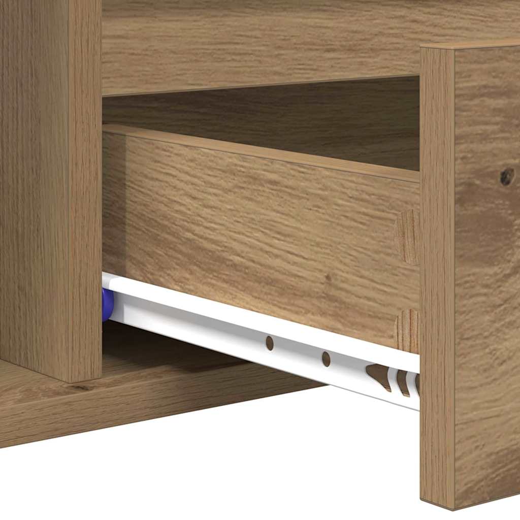 Coffee Table Artisan oak 90 x 49 x 45 cm Engineered wood