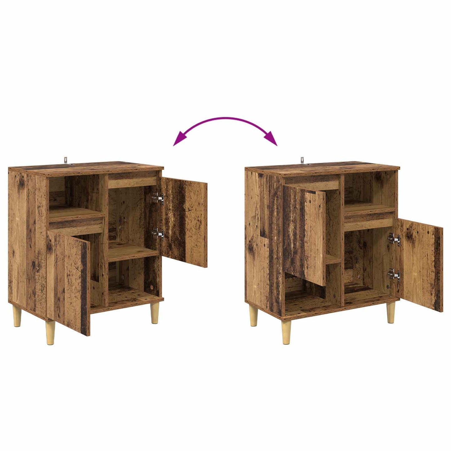 Sideboard Old wood 35 x 60 x 70 cm Engineered Wood