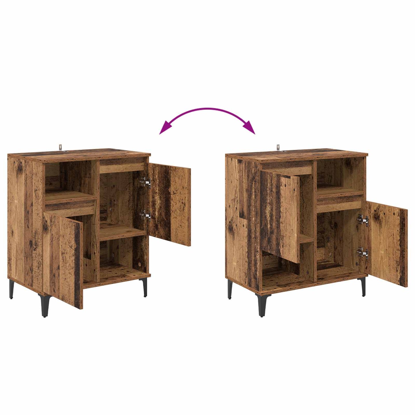 Sideboard Old Wood 60 x 35 x 70 cm Engineered Wood