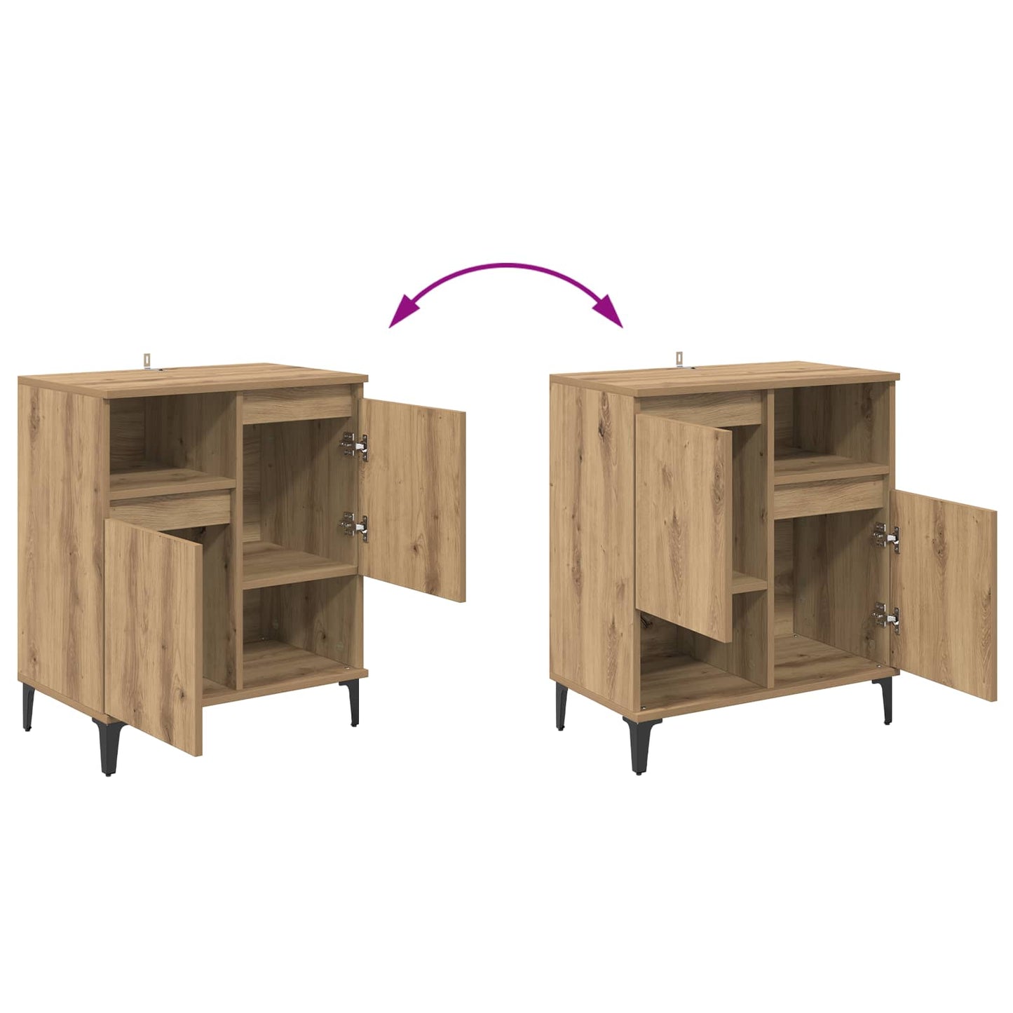 Sideboard Artisan Oak 60 x 35 x 70 cm Engineered Wood