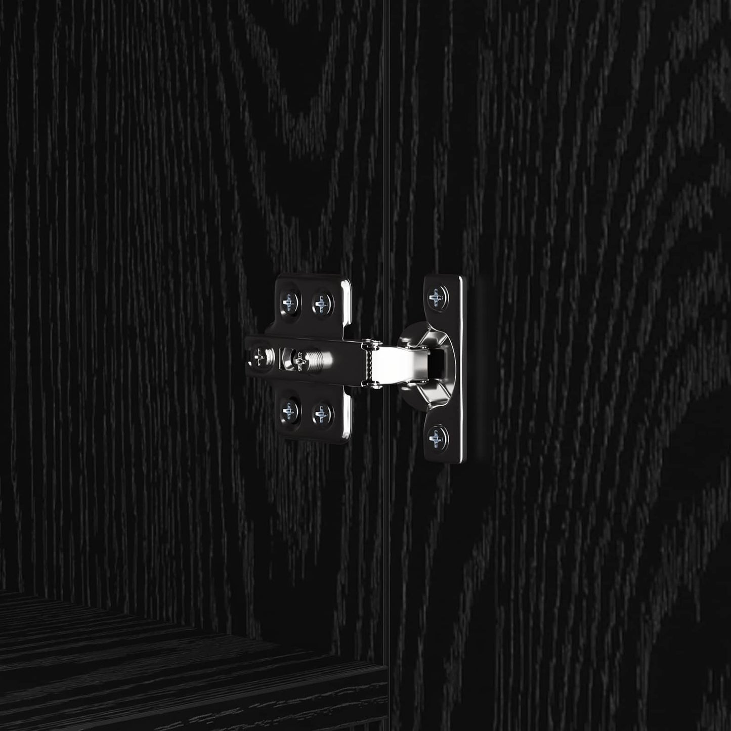 Sideboard Black Oak 69.5 x 34 x 90 cm Engineered Wood