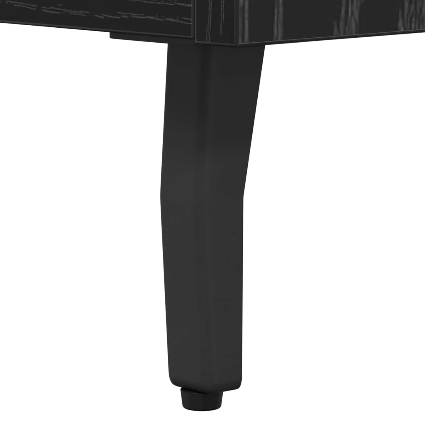Sideboard Black Oak 69.5 x 34 x 90 cm Engineered Wood and Iron