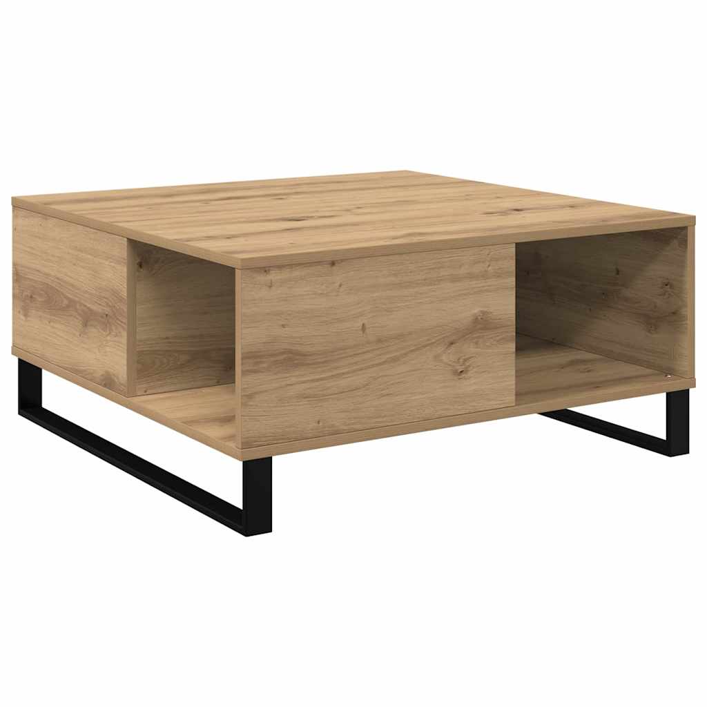 Coffee Table Artisan oak 80 x 80 x 36.5 cm Engineered wood