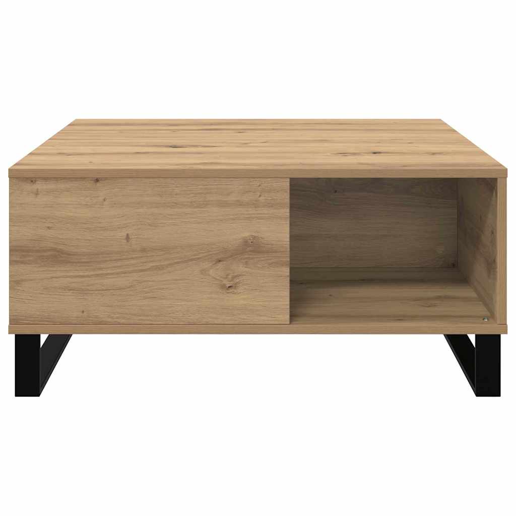 Coffee Table Artisan oak 80 x 80 x 36.5 cm Engineered wood