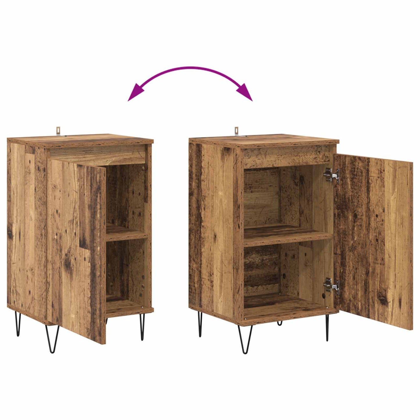Sideboard Old Wood 40 x 35 x 70 cm Engineered Wood