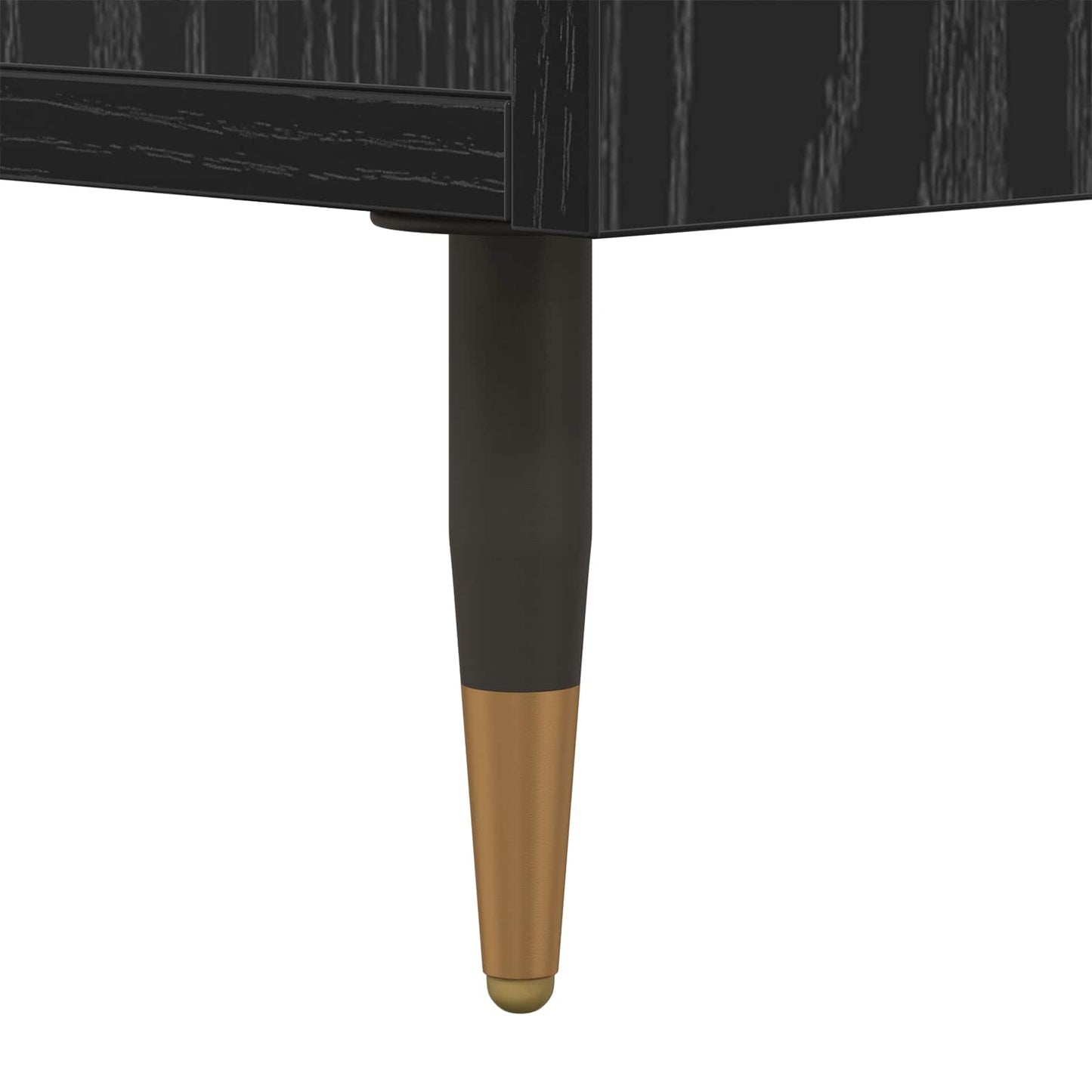 Sideboard Black Oak 40 x 35 x 70 cm Engineered Wood and Iron