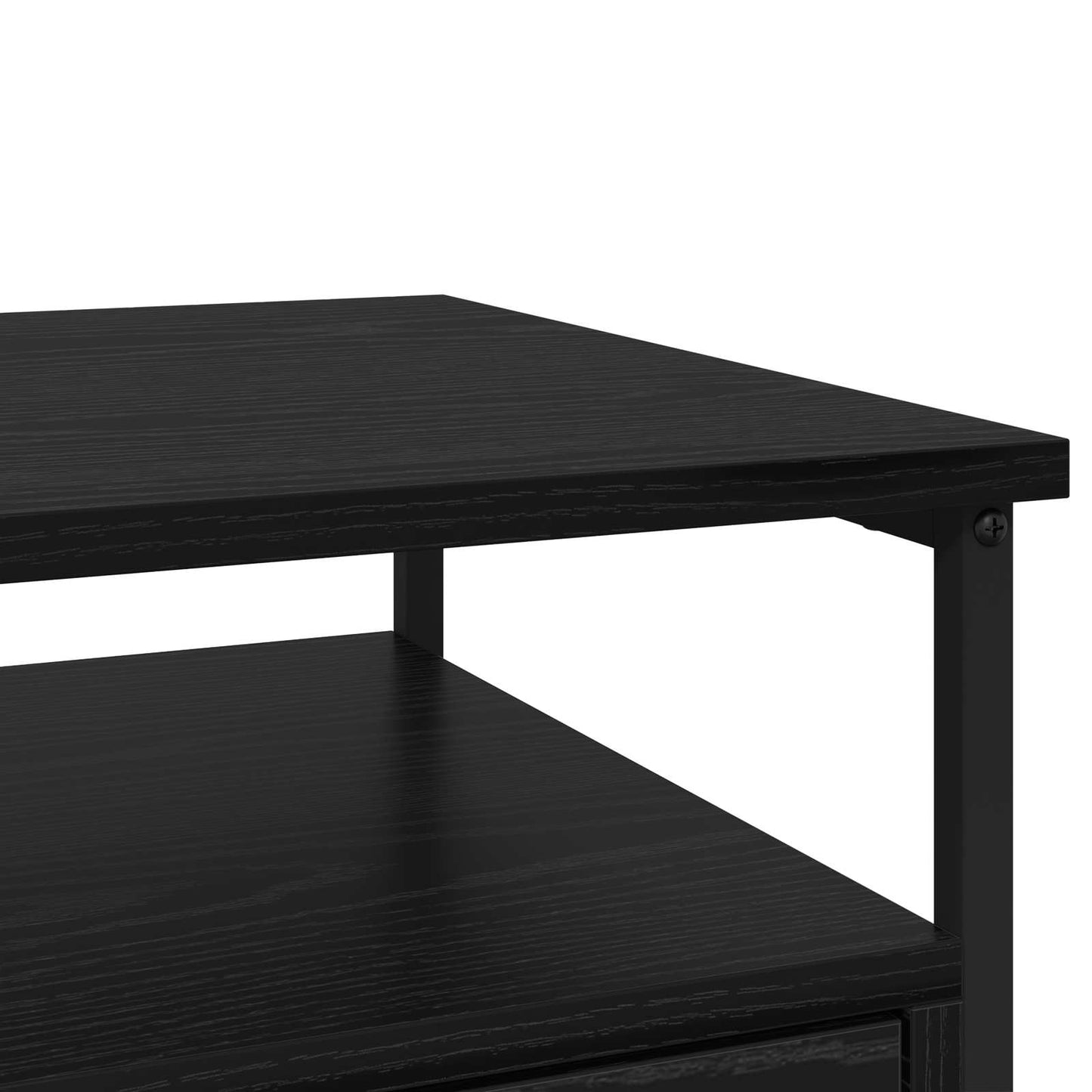 Bedside Cabinet 2 pcs Black Oak 40 x 42 x 55 cm Engineered Wood