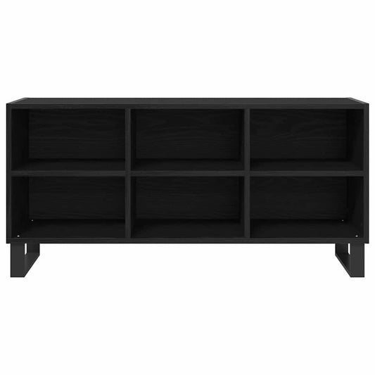 TV Cabinet 103.5 x 30 x 50 cm Black Oak Engineered Wood