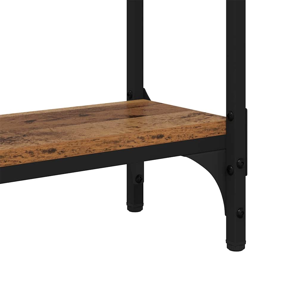 Console Table with Shelf Old wood 75 x 22.5 x 75 cm
