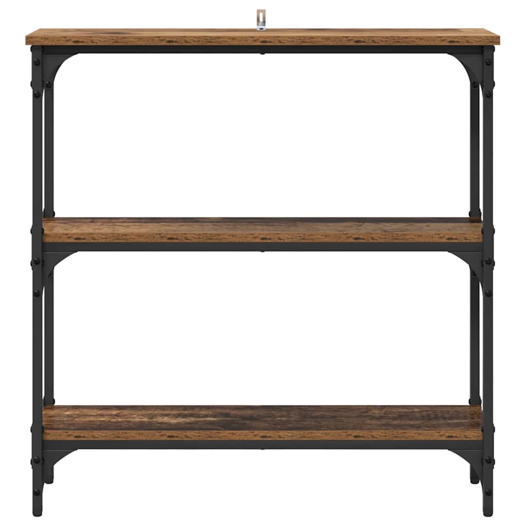 Console Table with Shelf Old wood 75 x 22.5 x 75 cm