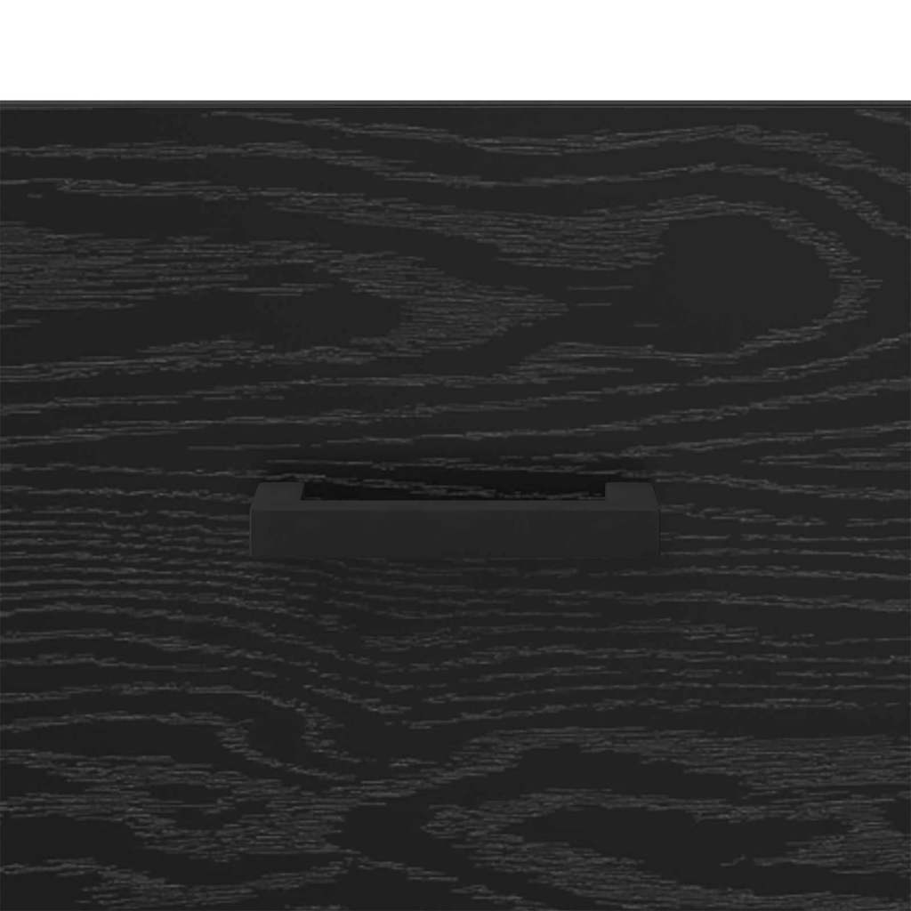 Bedside Cabinet 2 pcs Black oak 35 x 35 x 20 cm Engineered Wood