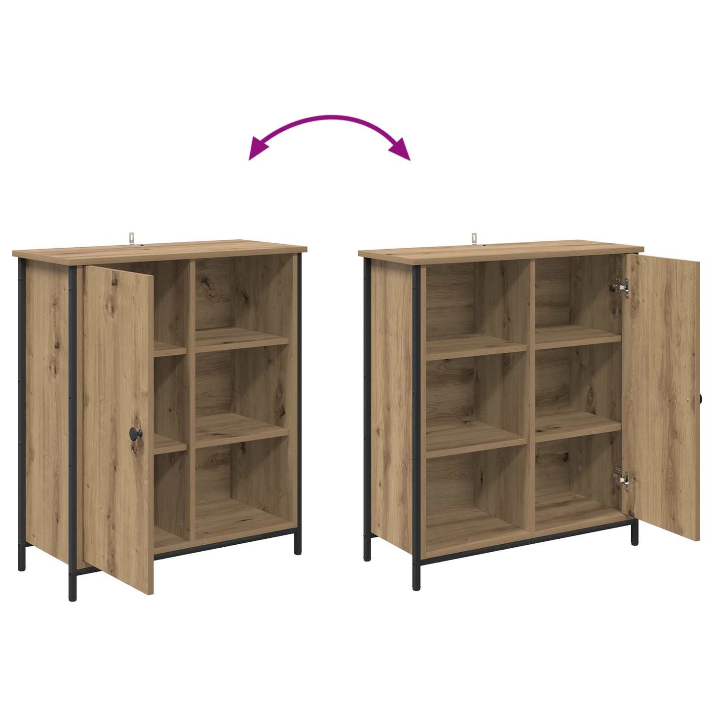 Sideboard Artisan Oak 70 x 30 x 80 cm Engineered Wood