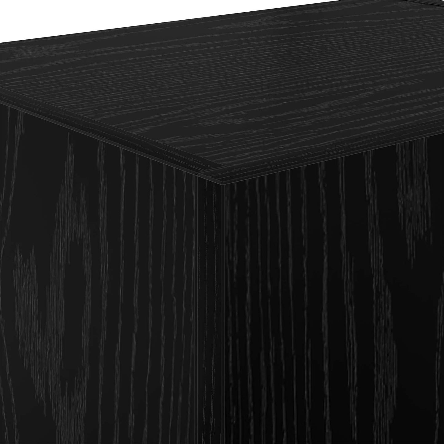 TV Wall Cabinets 2 pcs Black Oak Engineered Wood