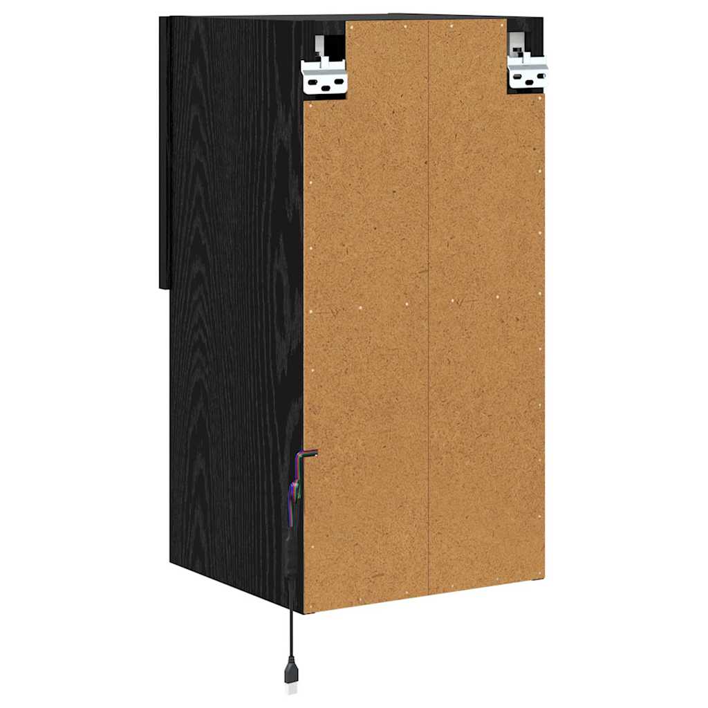 Wall-mounted TV Cabinet 30.5 x 30 x 60 cm Black Oak