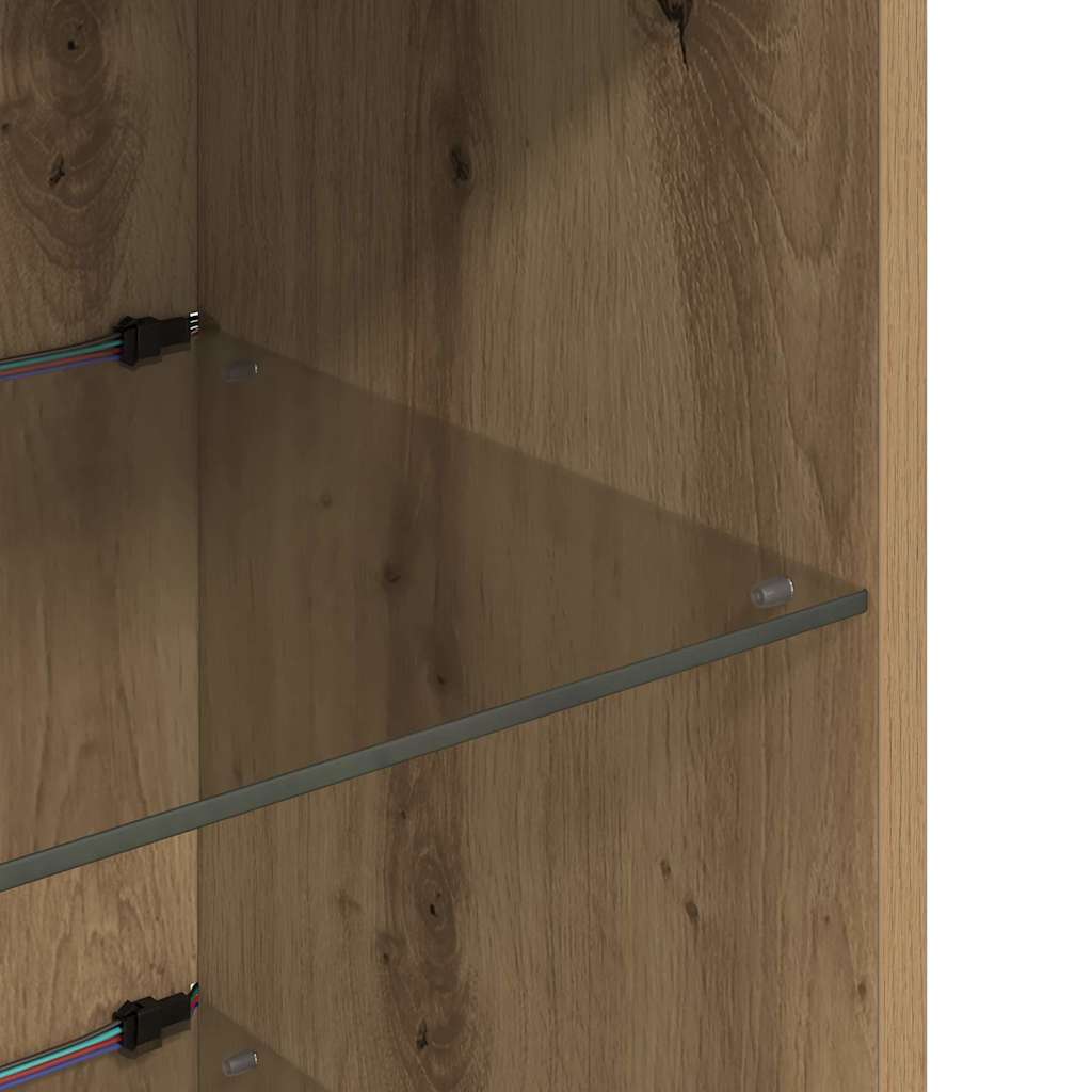 Wall-mounted TV Cabinets 2 pcs Artisan Oak Engineered Wood