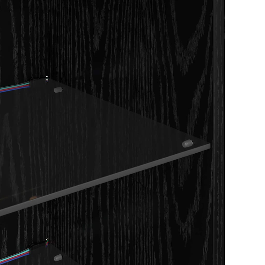Wall-mounted TV Cabinets 2 pcs Black Oak Engineered Wood