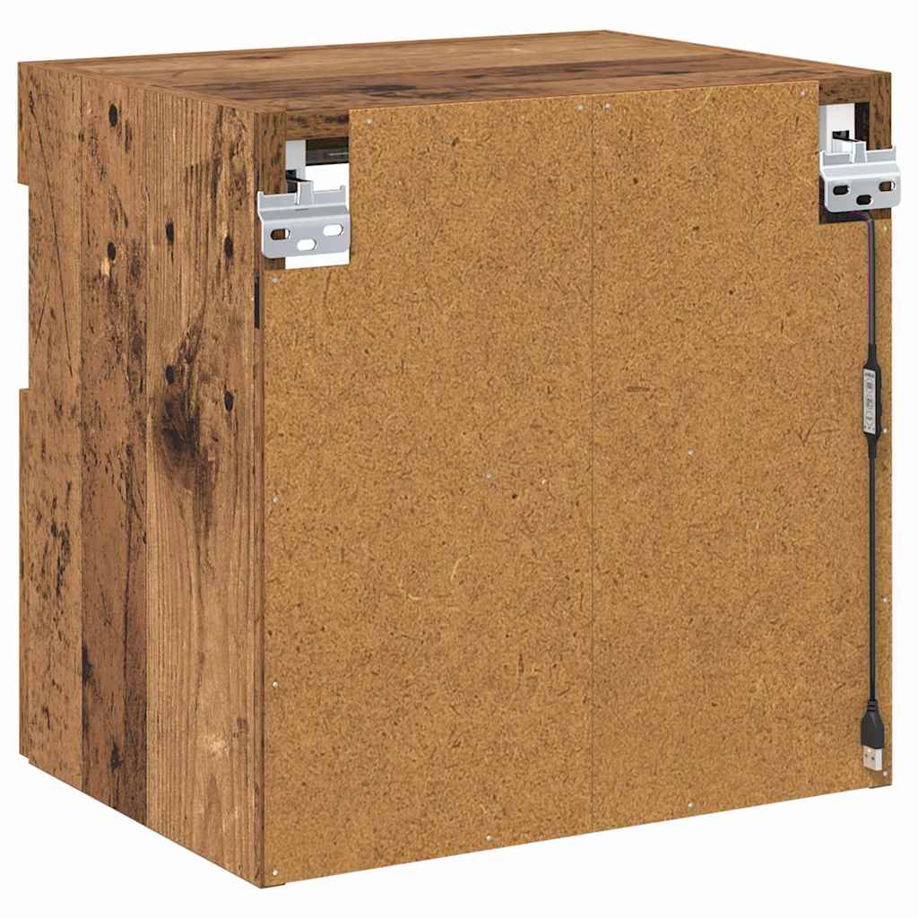 TV Wall Cabinets 2 pcs Old Wood Engineered Wood
