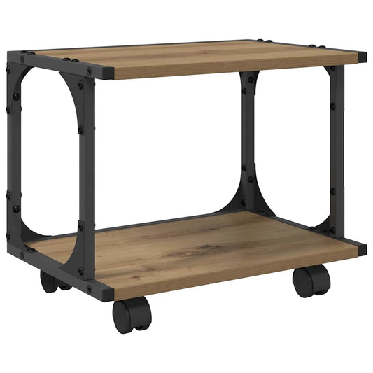 Printer Stand Artisan Oak 41 x 28 x 33.5 cm Engineered Wood
