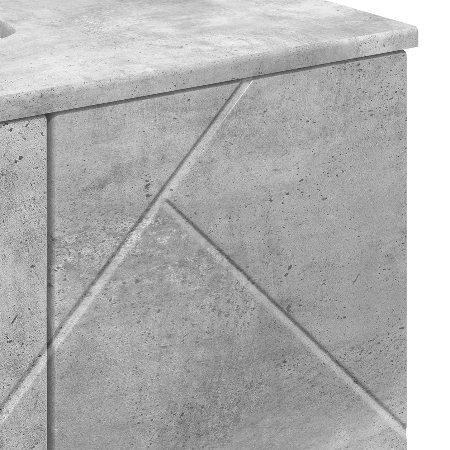 Bathroom Cabinet Concrete Grey 61 x 35 x 64 cm