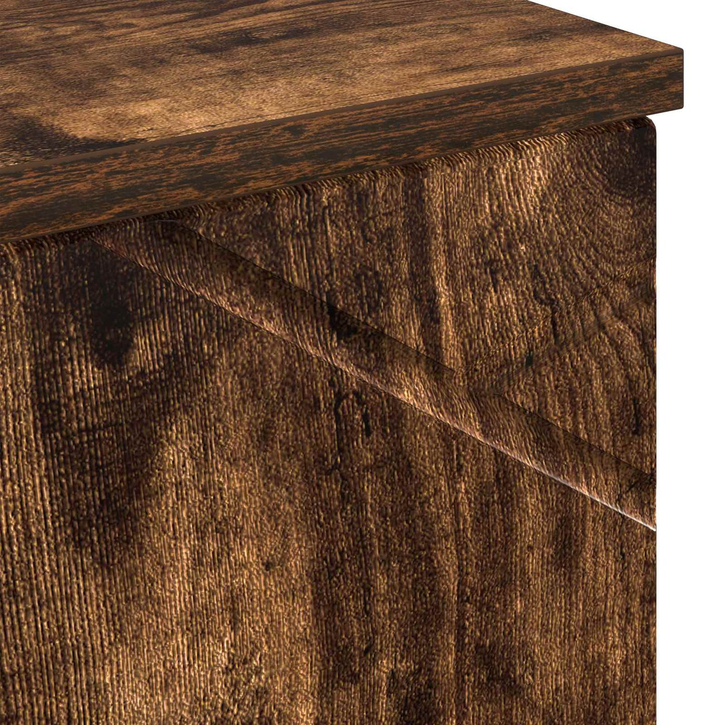 Bathroom Cabinet Smoked Oak 30 x 35 x 192 cm