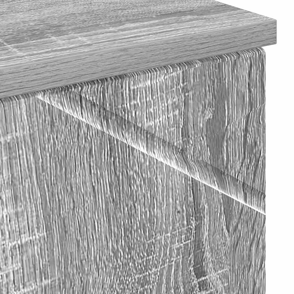 Bathroom Cabinet Grey Sonoma 30 x 35 x 192 cm