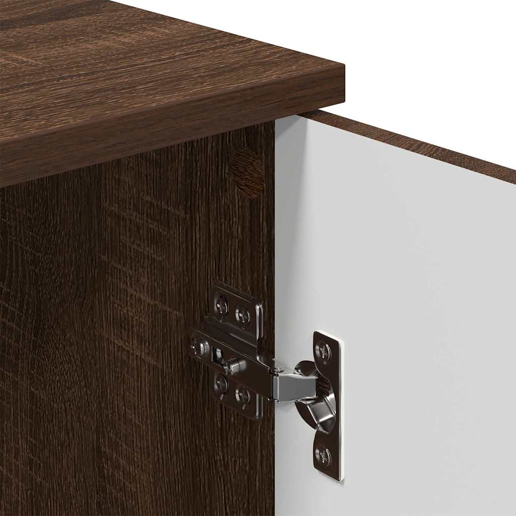 Bathroom Cabinet Brown Oak 30 x 31.5 x 61 cm