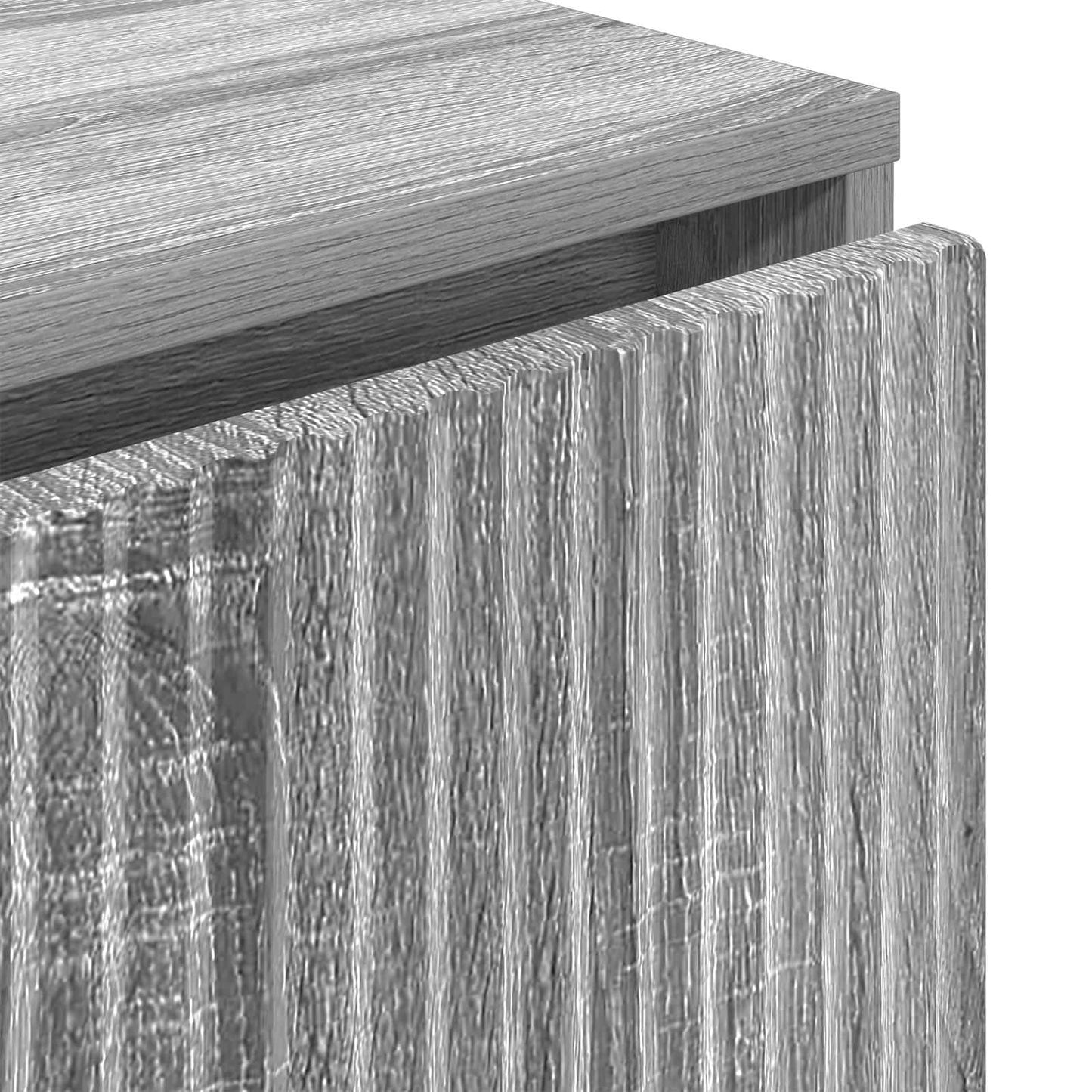 Sideboard Grey Sonoma 79.5 x 33 x 82 cm Engineered Wood