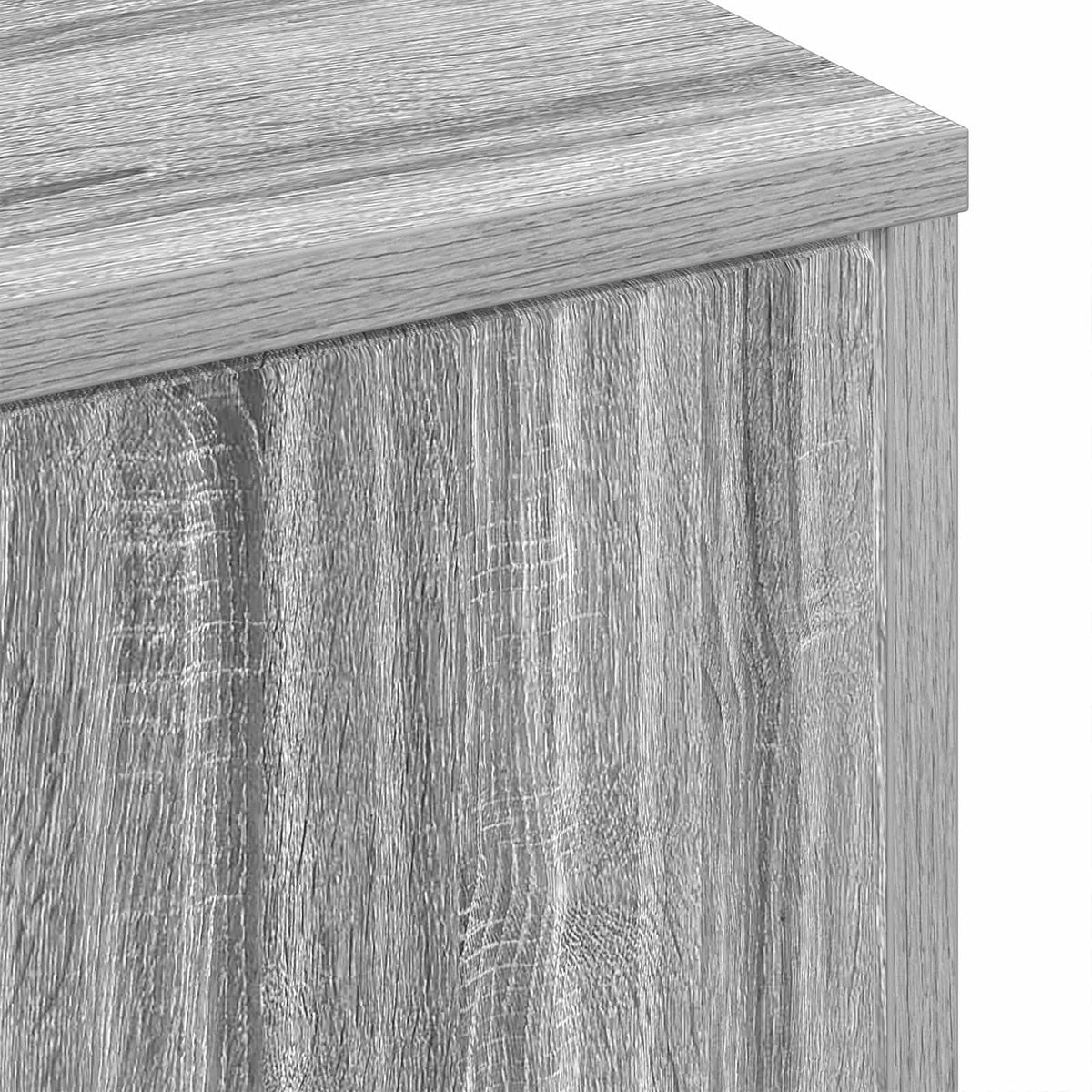 Coffee Table Grey Sonoma 90 x 49 x 46 cm Engineered Wood