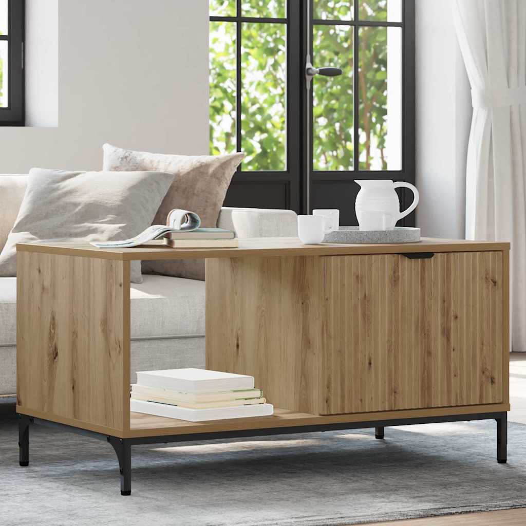Coffee Table Artisan oak 90 x 49 x 46 cm Engineered wood