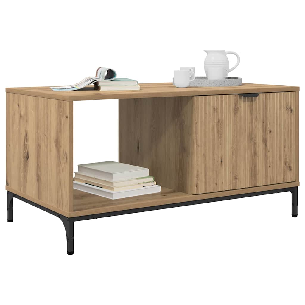 Coffee Table Artisan oak 90 x 49 x 46 cm Engineered wood