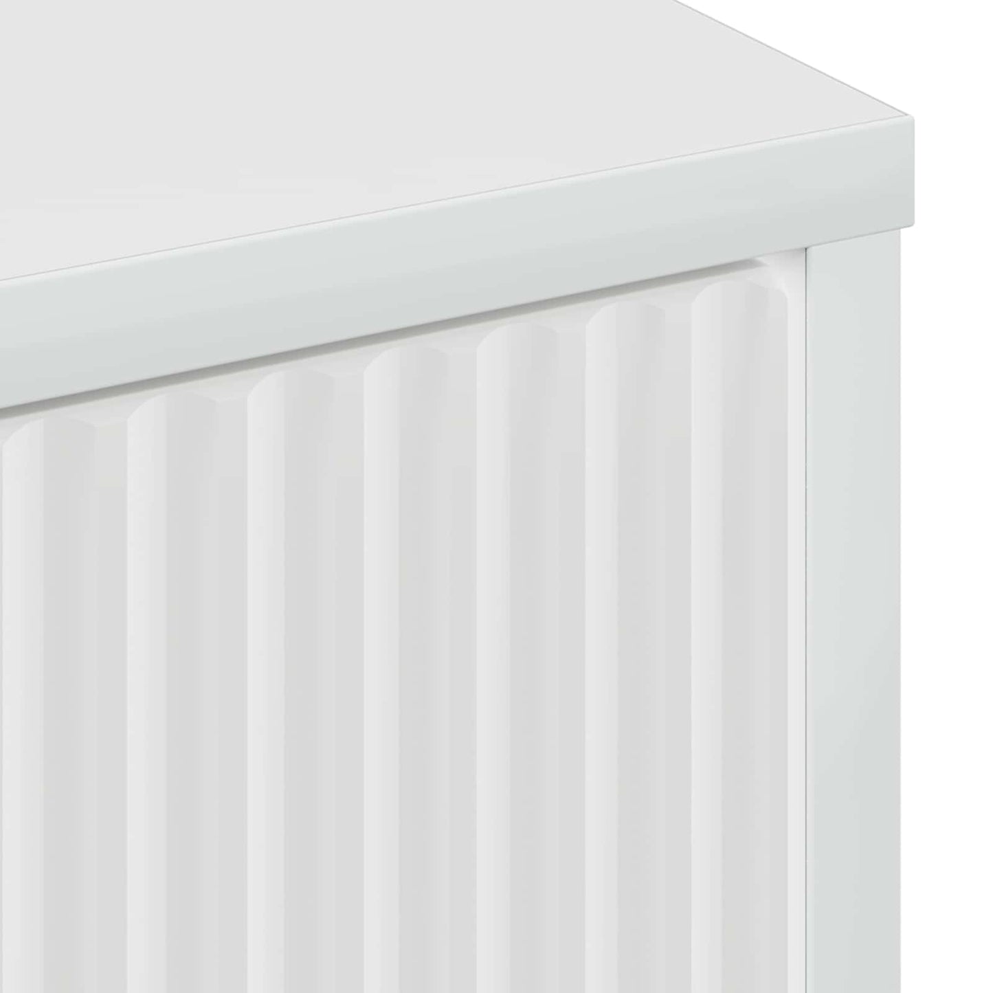 Sideboard High Gloss White 89.5 x 33 x 82 cm Engineered Wood