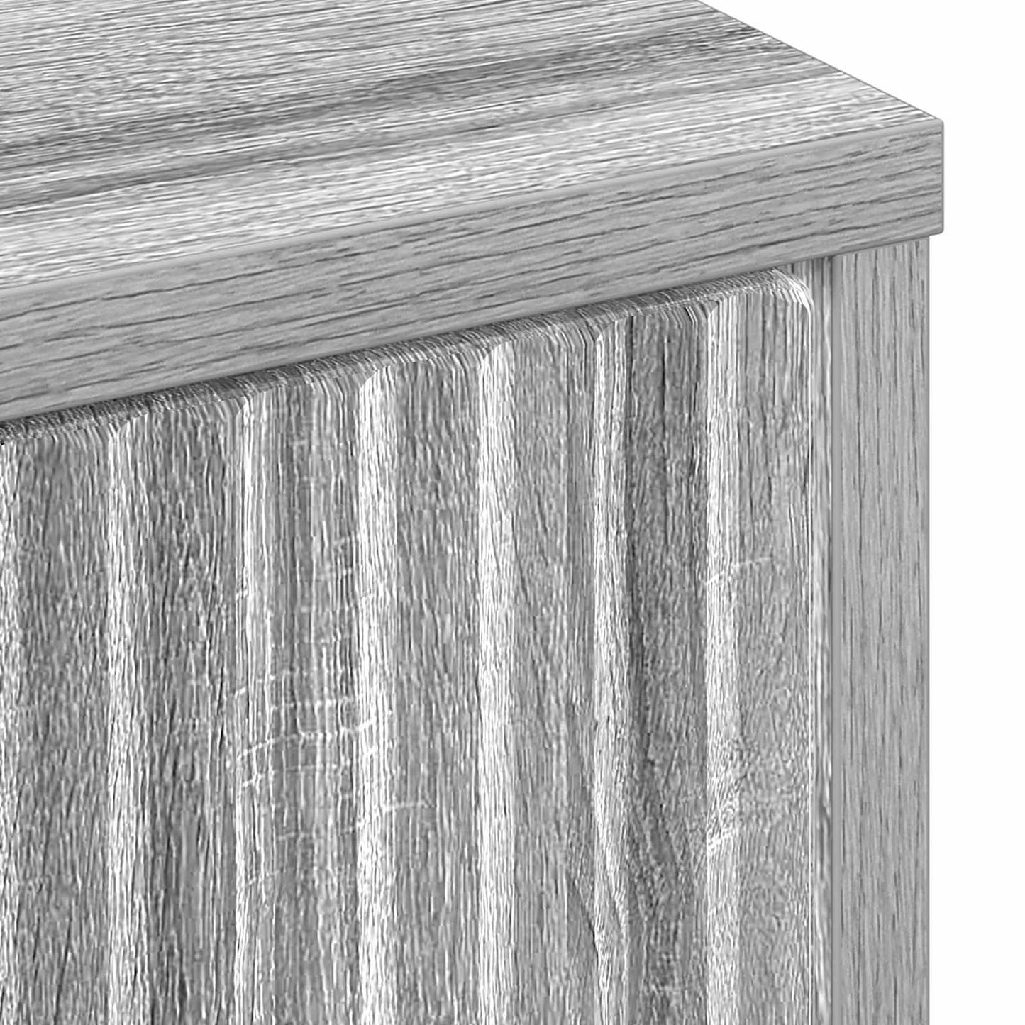 Sideboard Grey Sonoma 89.5 x 33 x 82 cm Engineered Wood