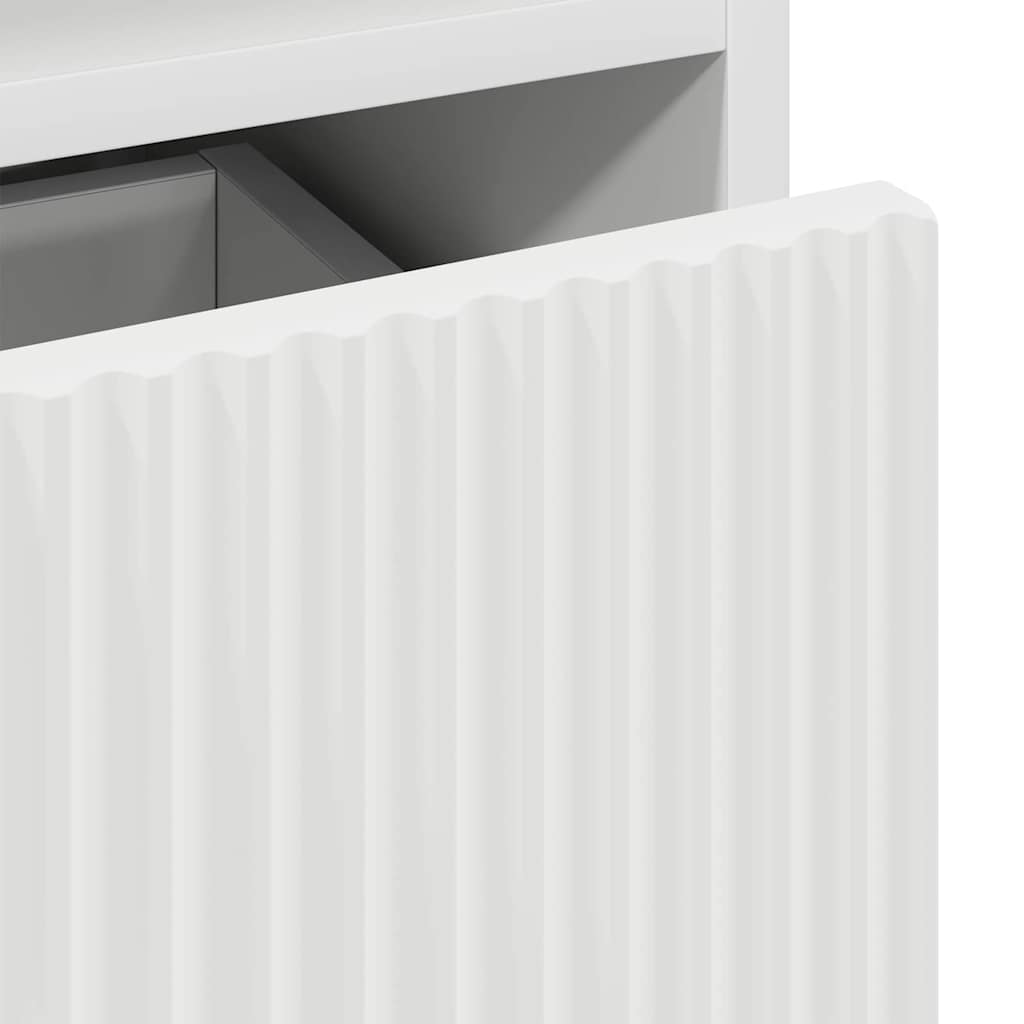 Bedside Cabinet 2 pcs White 49 x 36 x 61 cm Engineered wood