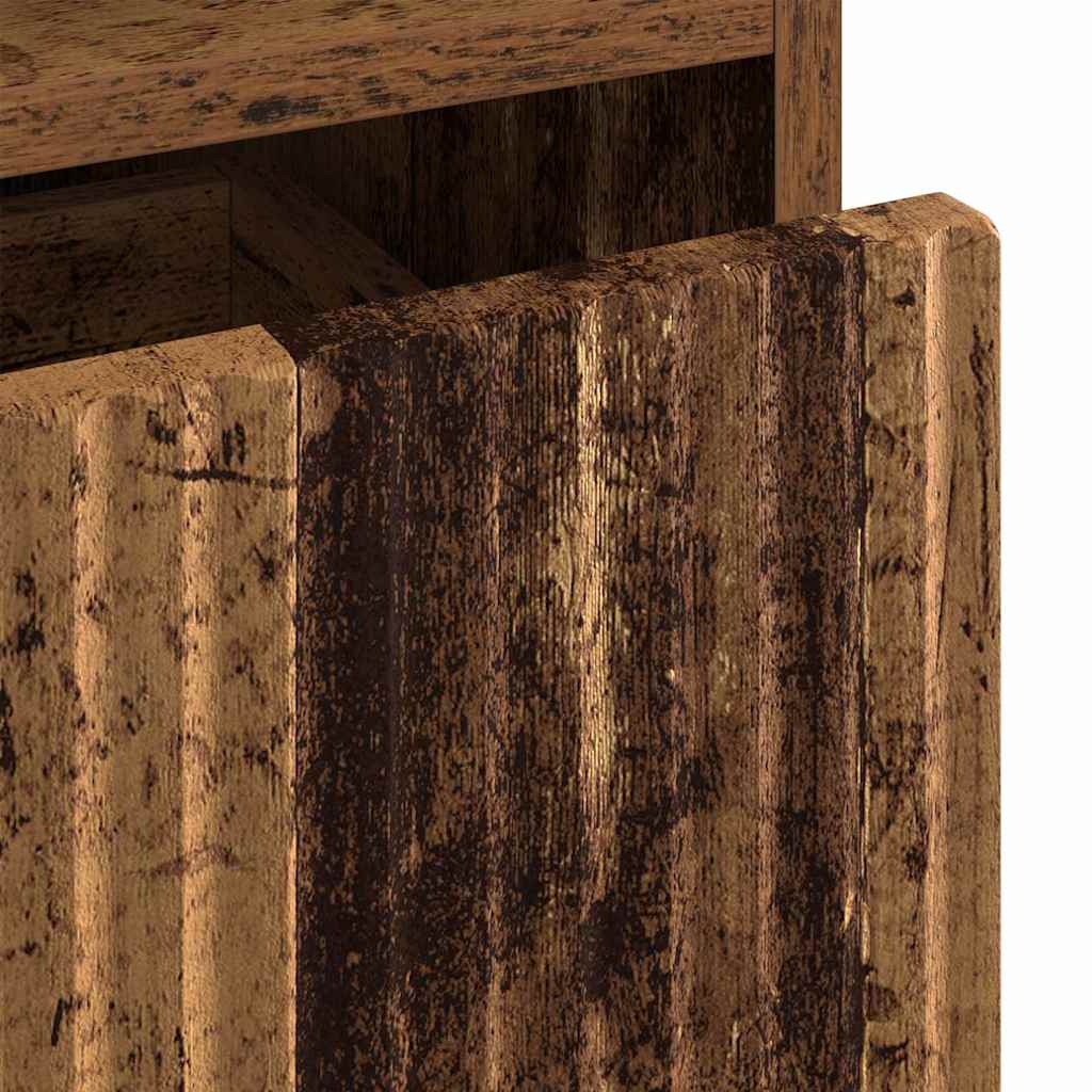 Bedside Cabinet 2 pcs Old wood 49 x 36 x 61 cm Engineered wood