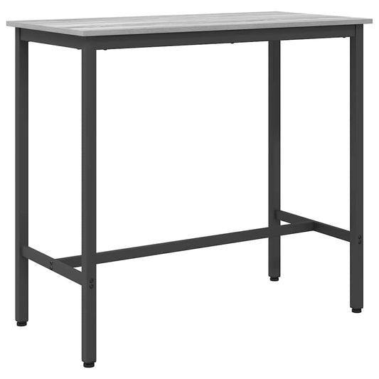Table Grey Sonoma 100 x 50 x 90.5 cm Engineered Wood and Steel