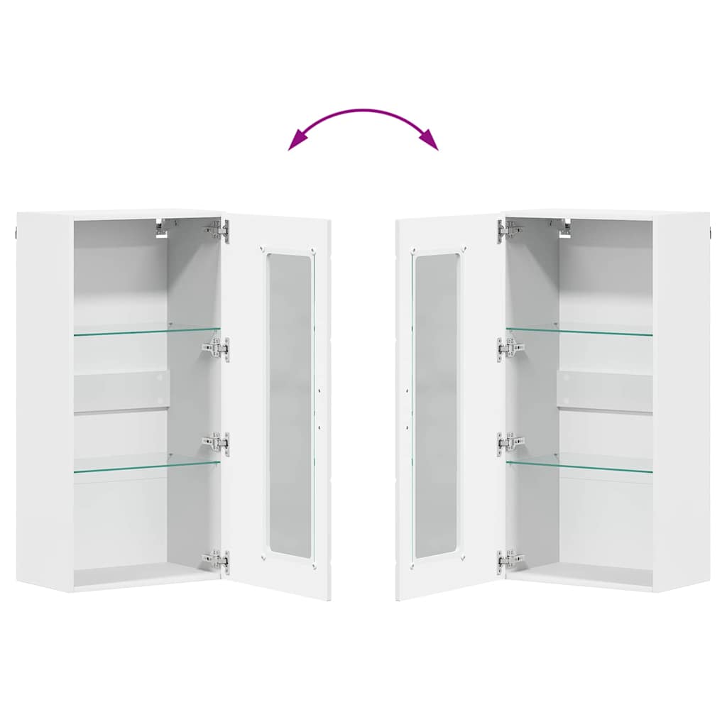 Wooden Cabinet White Engineered Wood