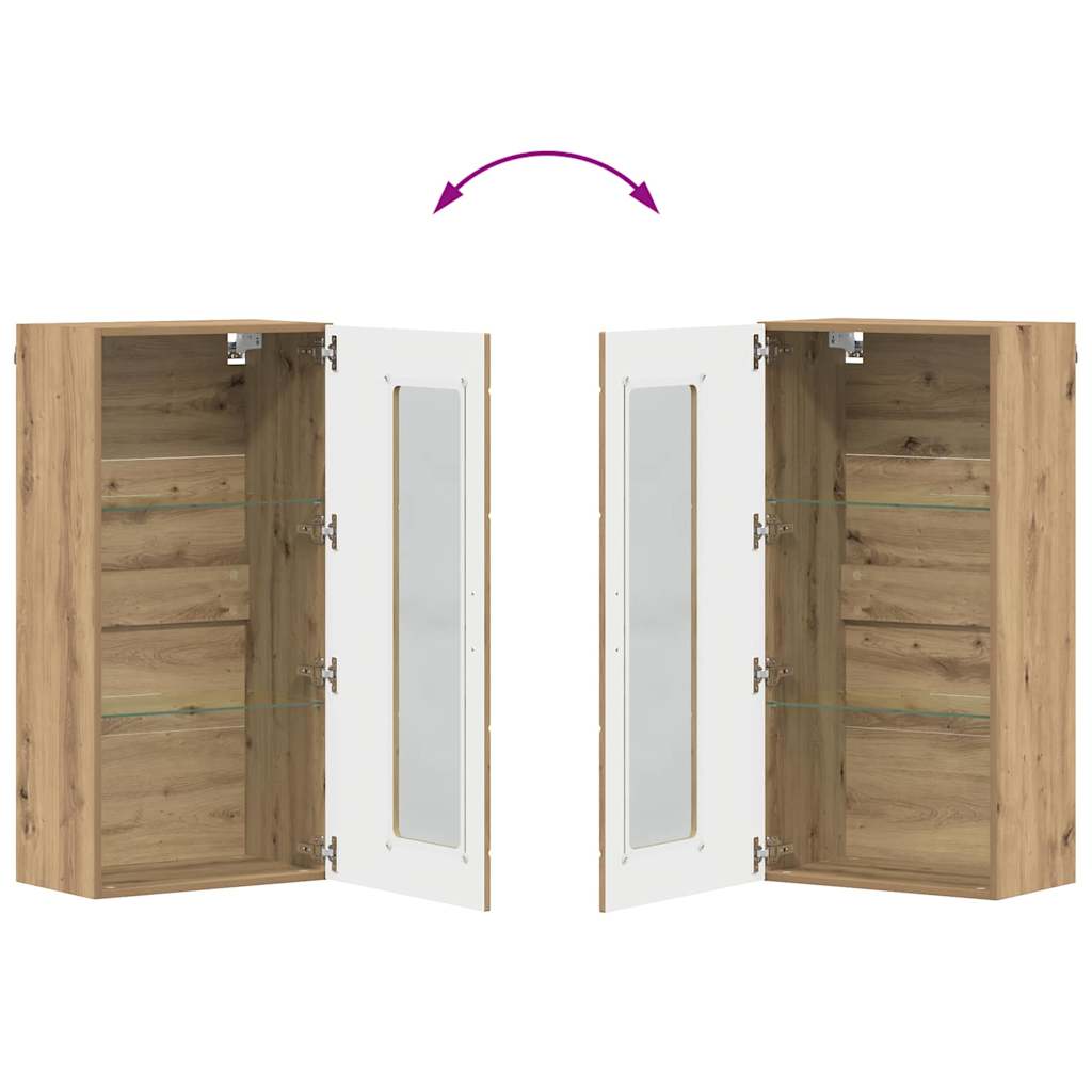 Wooden Cabinet Artisan Oak Engineered Wood