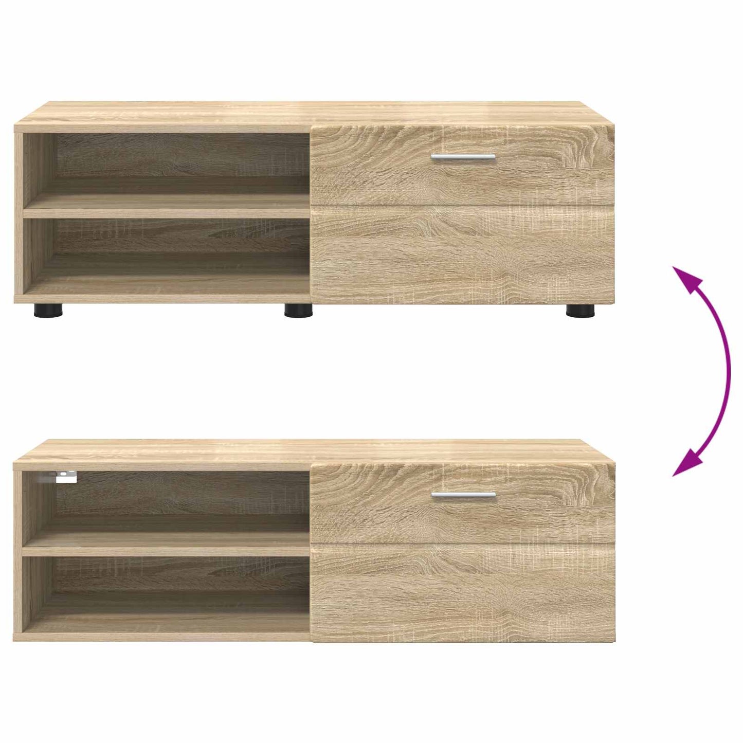 Wooden Cabinet 100.5 x 39 x 30 cm Sonoma Oak Engineered Wood