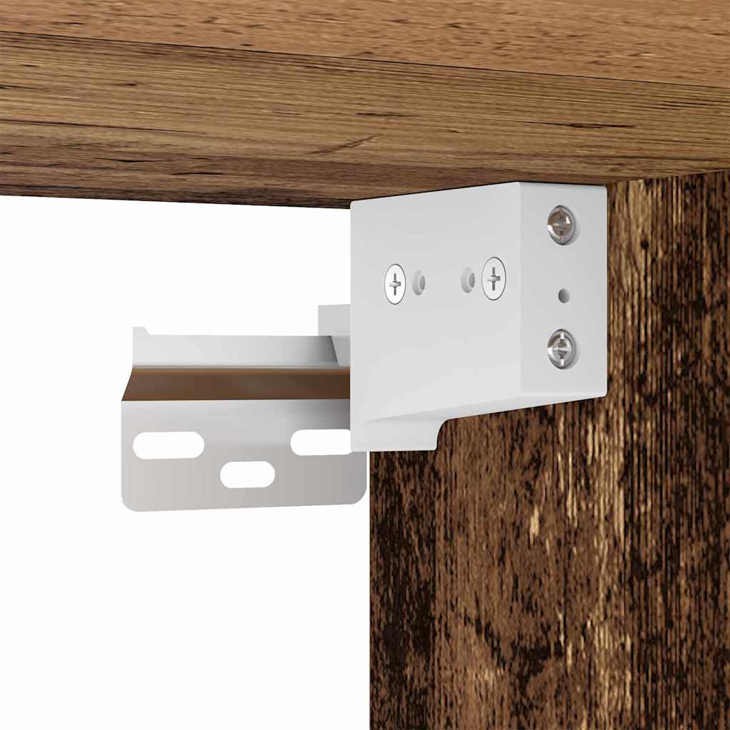 Bathroom Wall Cabinet TULUM Old Wood 37 x 24.5 x 86 cm