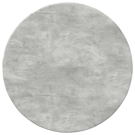 Table Top Ø 40 x 1.5 cm Round Engineered Wood Concrete Grey