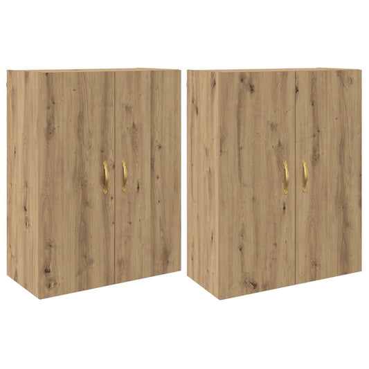 Wall-Mounted Cabinet 2 pcs Artisan Oak 69.5 x 34 x 90 cm