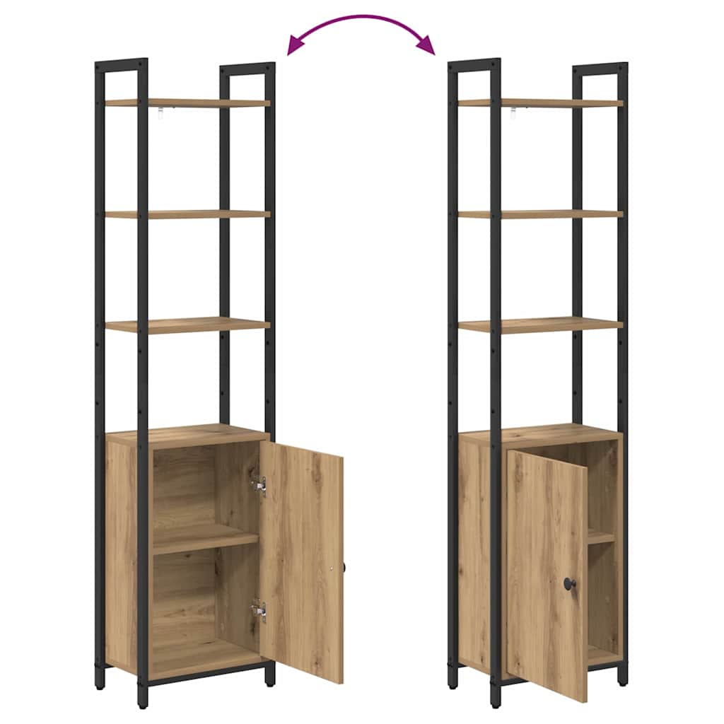 Book Cabinet 6-Tier 40 x 24 x 161 cm Engineered Wood