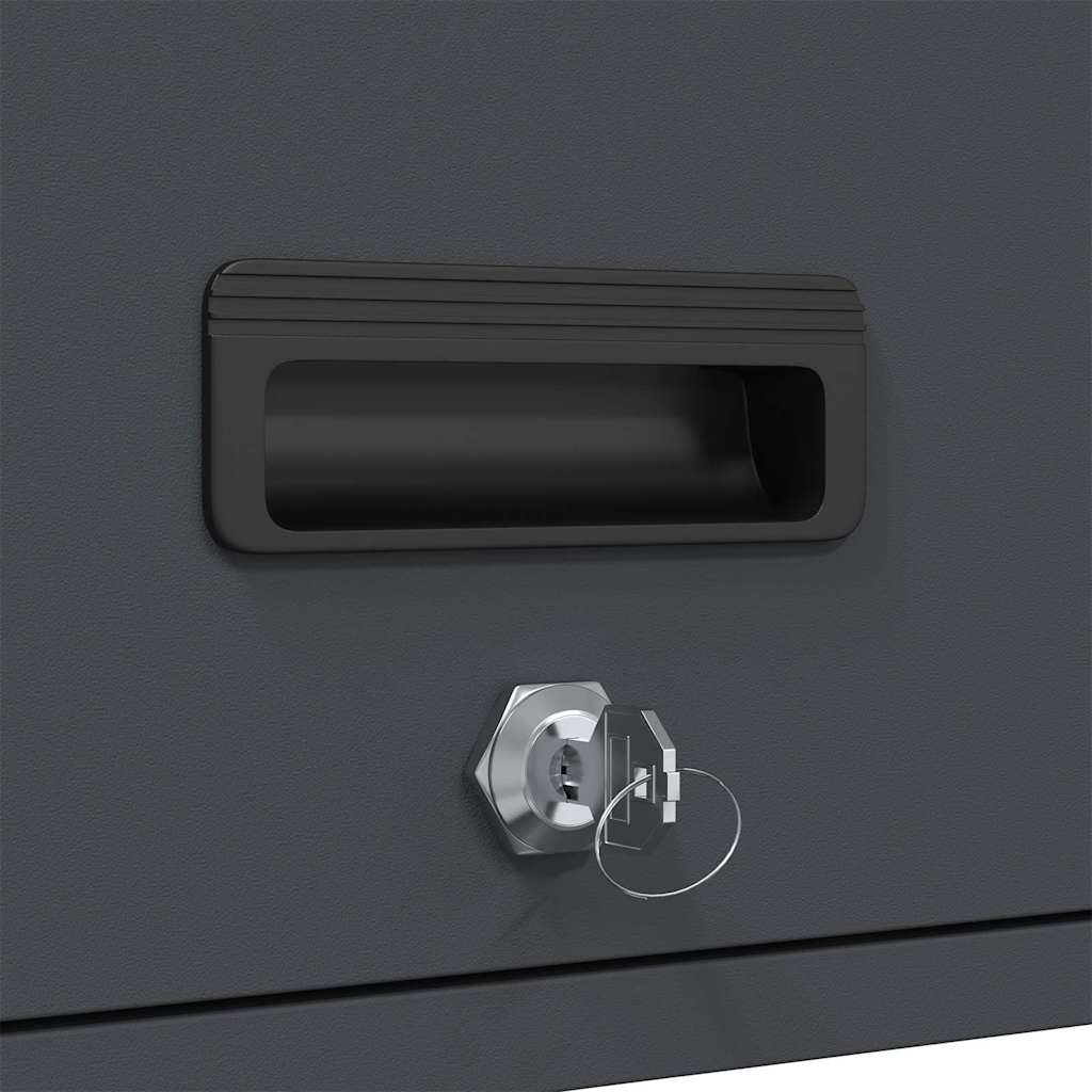 Wall Cabinet for Garage with Gas-lift Door Anthracite
